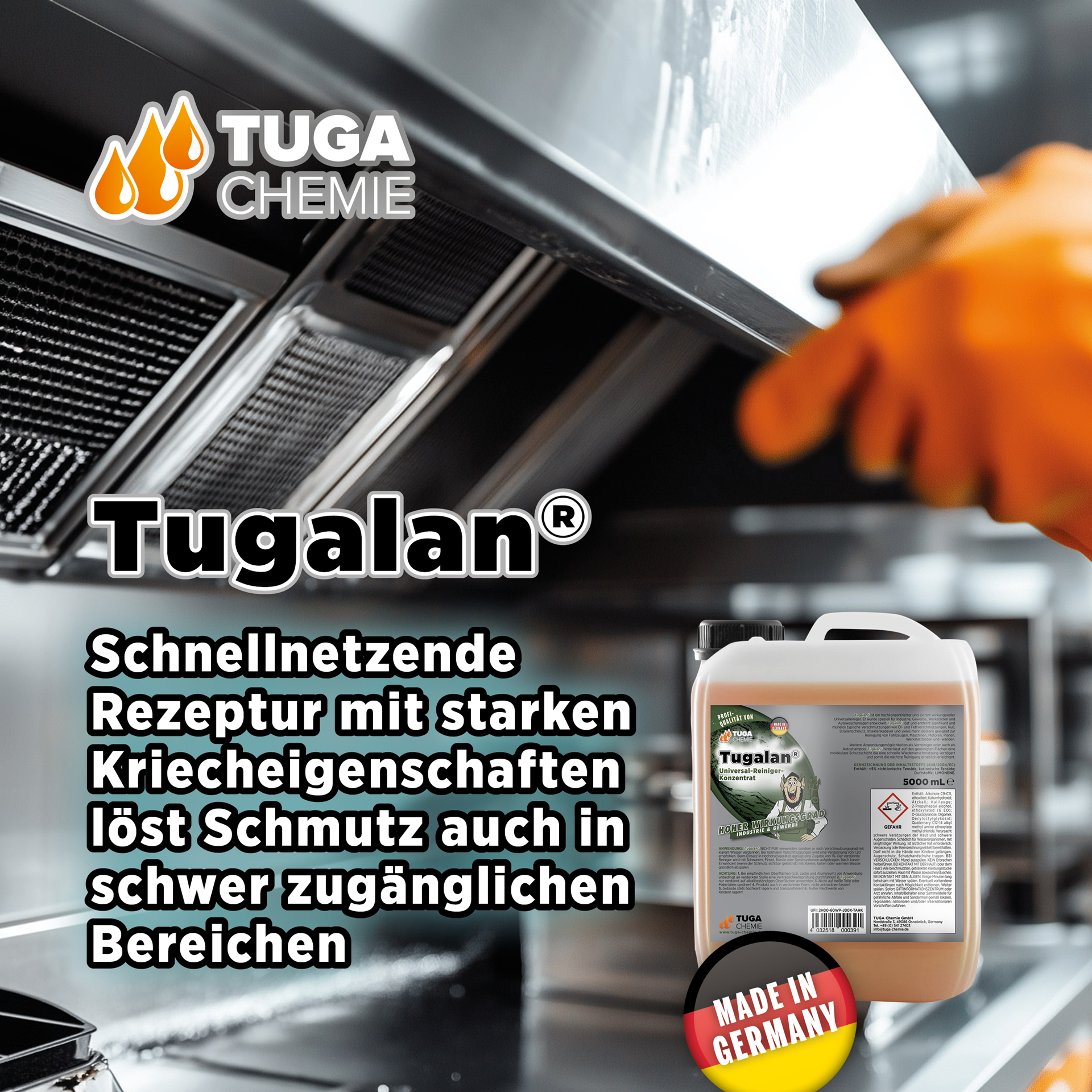 TUGA Chemie Tugalan® Universalreiniger-Konzentrat – 5 Liter