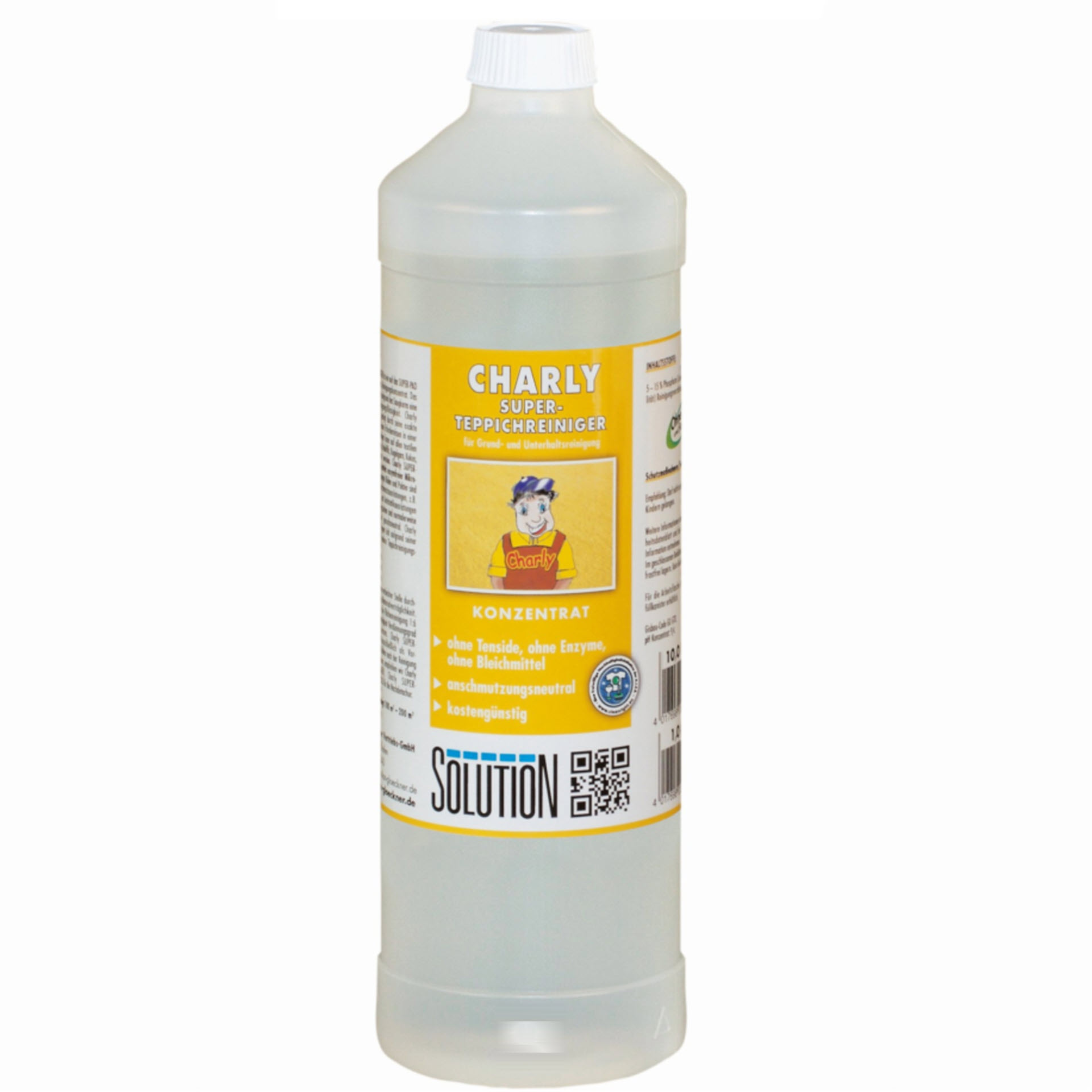 SOLUTION CHARLY Super-Teppichreiniger - 1 Liter Rundflasche