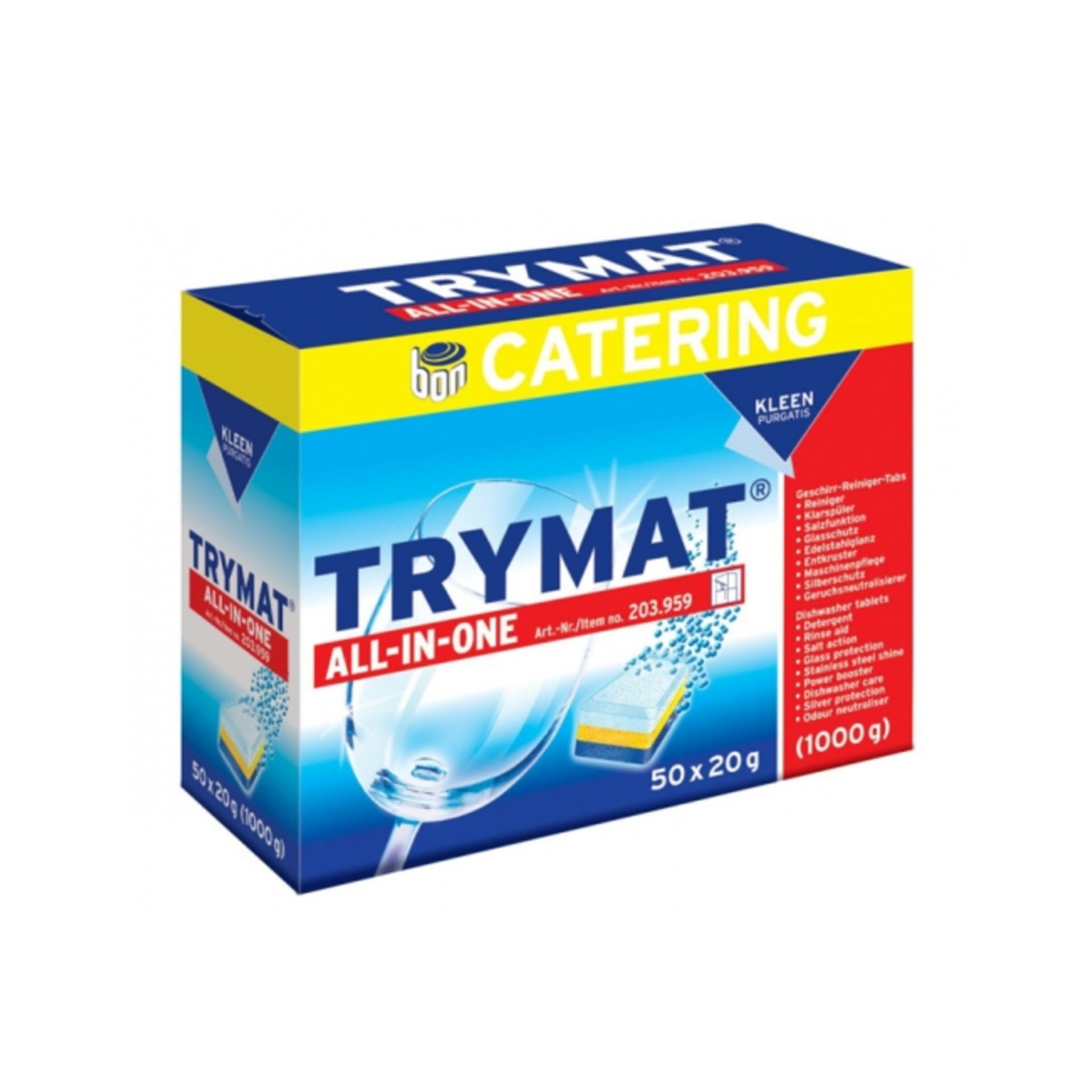 Kleen Purgatis TRYMAT All-In-One Geschirr-Reiniger-Tabs / Geschirreiniger 