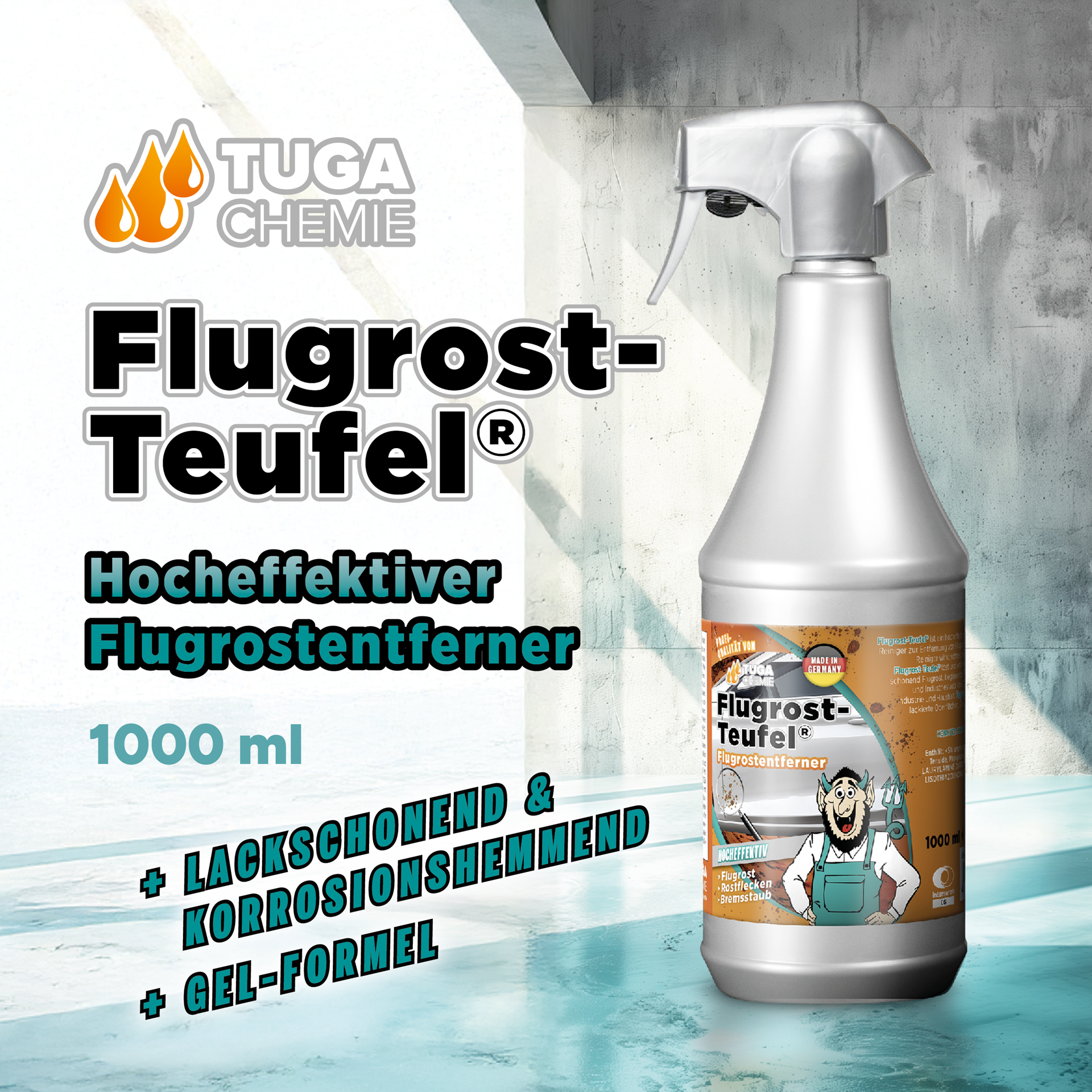 TUGA Chemie Flugrost-Teufel® Flugrostentferner – 1 L / 5 L