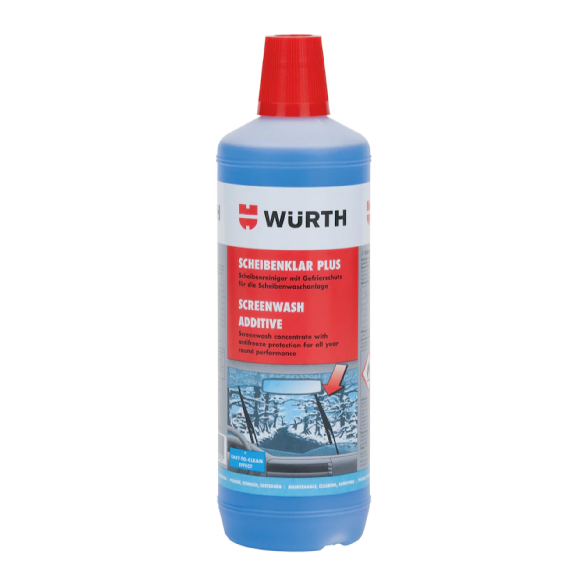 Würth Scheibenreiniger Scheibenklar Plus mit Frostschutz - 1.000 ml Flasche