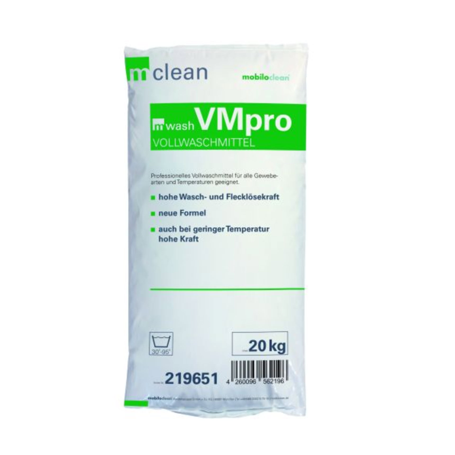 mwash VMpro Vollwaschmittel 20 Kg Sack - phosphatfrei