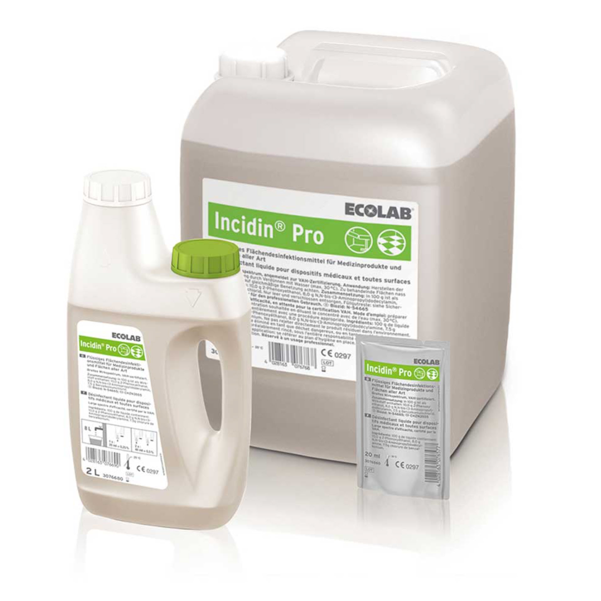 ECOLAB Incidin™ Pro Flächendesinfektionsmittel - Konzentrat - 2 Liter Doesierflasche