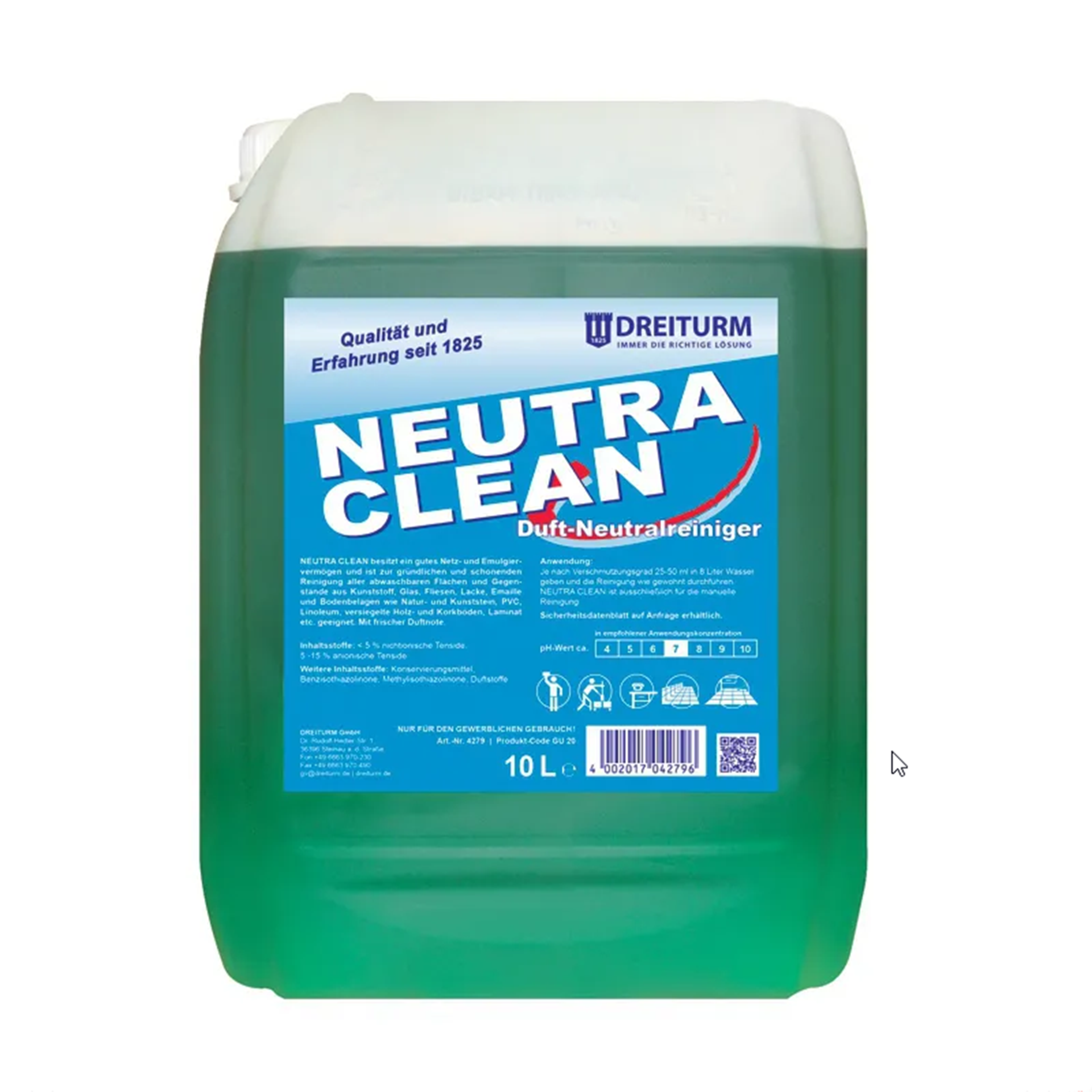 Dreiturm NEUTRA CLEAN Neutralreiniger - 10 l - Kanister