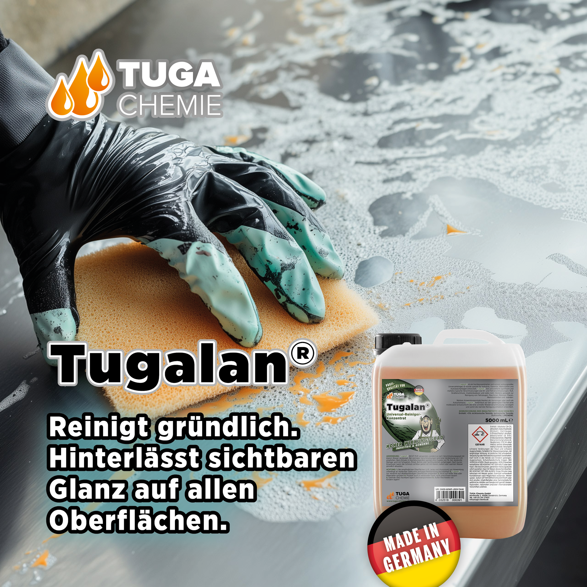 TUGA Chemie Tugalan® Universalreiniger-Konzentrat – 5 Liter