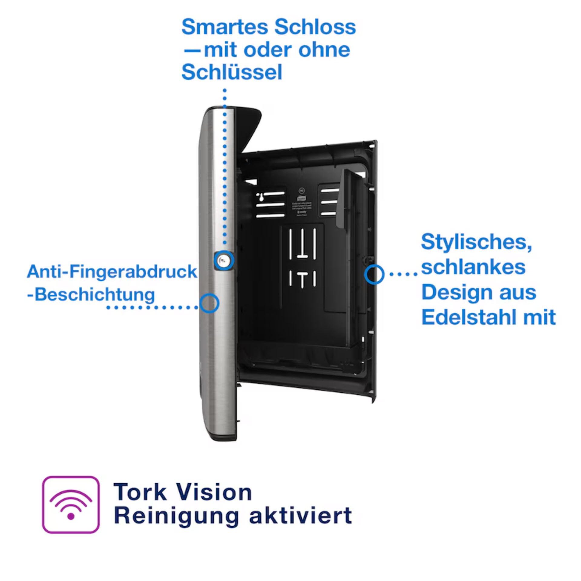 * Tork Xpress® Spender für Multifold-Handtücher Edelstahl H2 – 460004