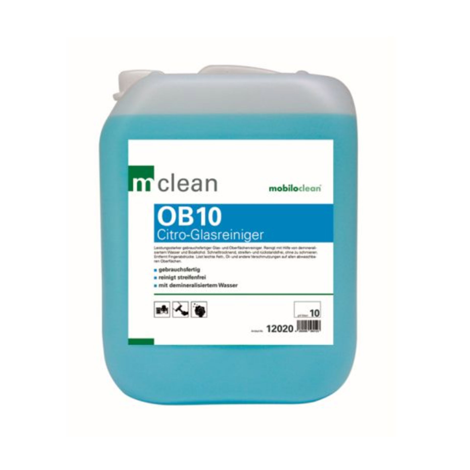 mclean OB 10 Citro Glas- und Oberflächenreiniger - 10 Liter Kanister