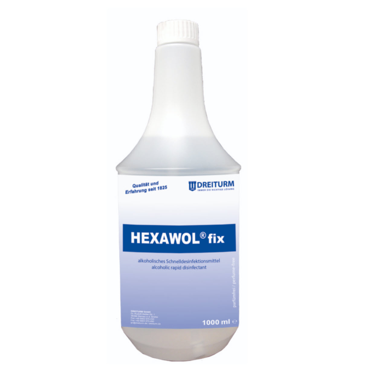 Dreiturm HEXAWOL Fix Sprüh- und Wischdesinfektion 1 l Flasche