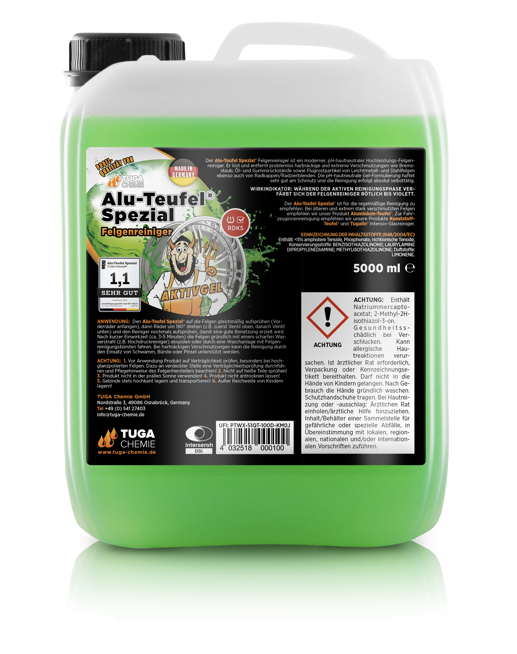 TUGA Chemie - Aluminium-Teufel(R) Spezial Felgenreiniger