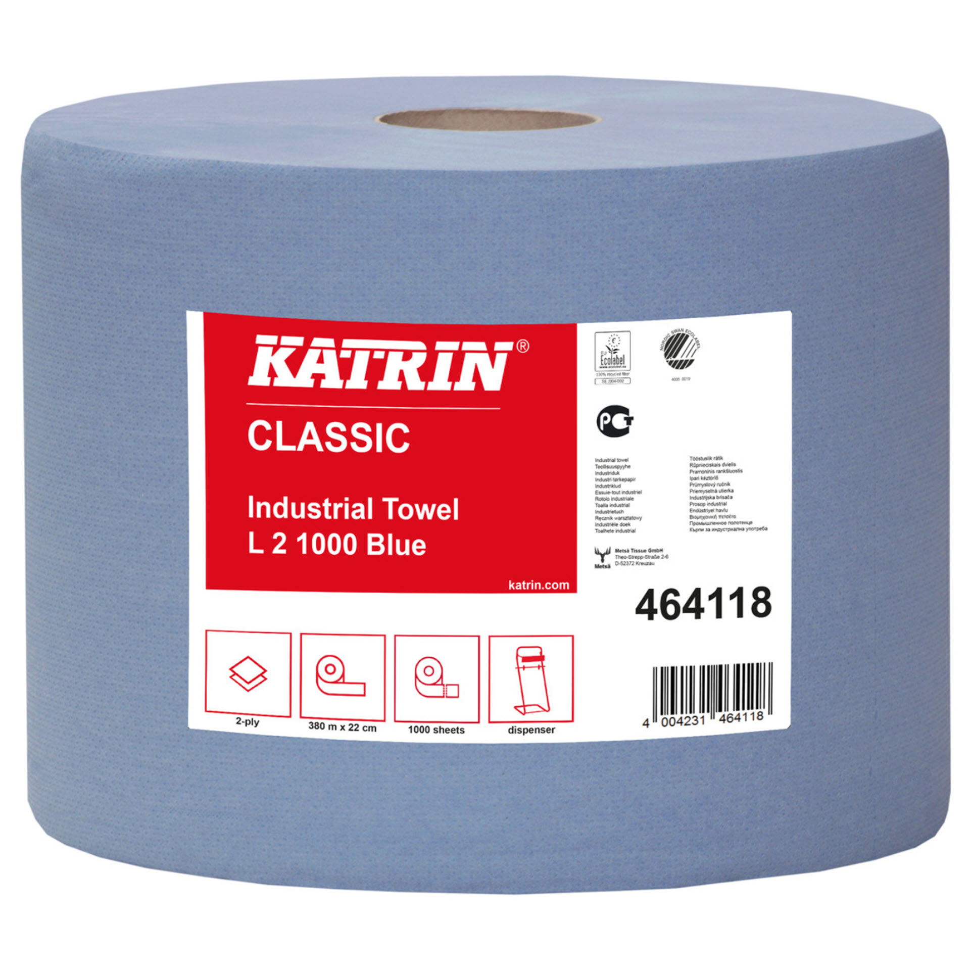 Katrin Classic Industrial Towel L2 Blue - 464118 - Putztuch / Tissue-Wischtuch