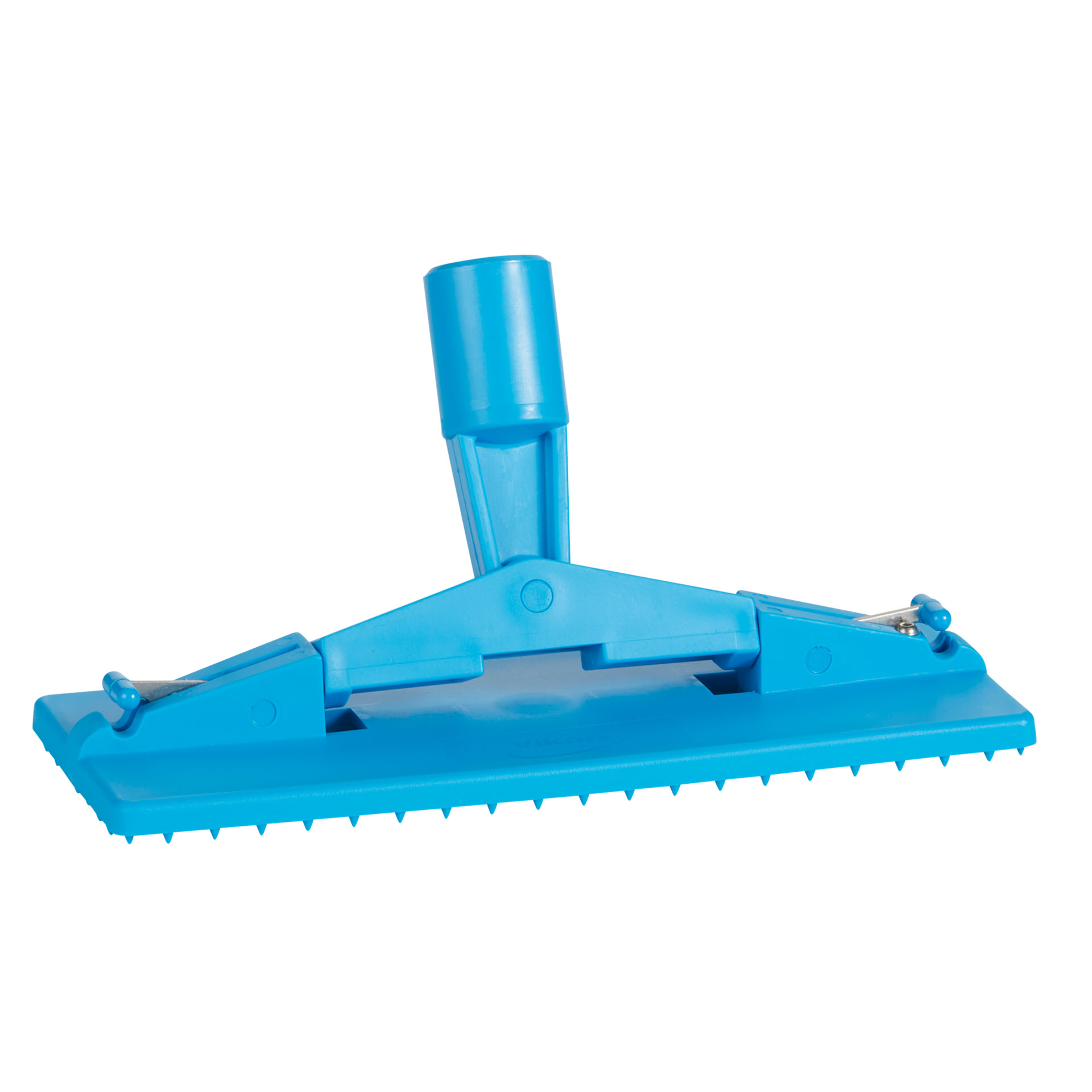 Vikan Padhalter Bodenmodell 55003, blau, mit beweglichem Stielanschluss und Padbefestigung