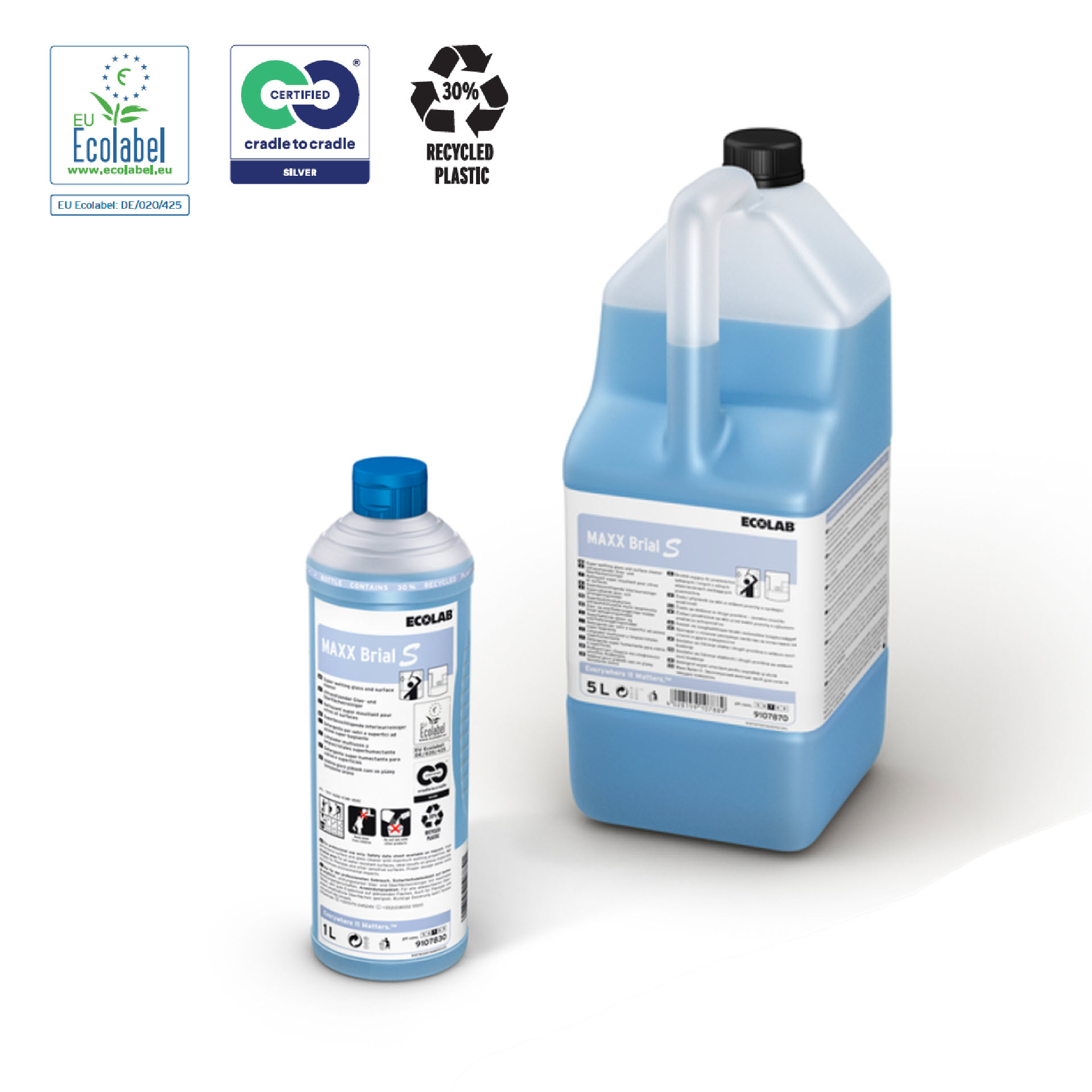 Ecolab MAXX Brial S - Ultranetzender Oberflächen- und Glasreiniger / Allzweckreiniger