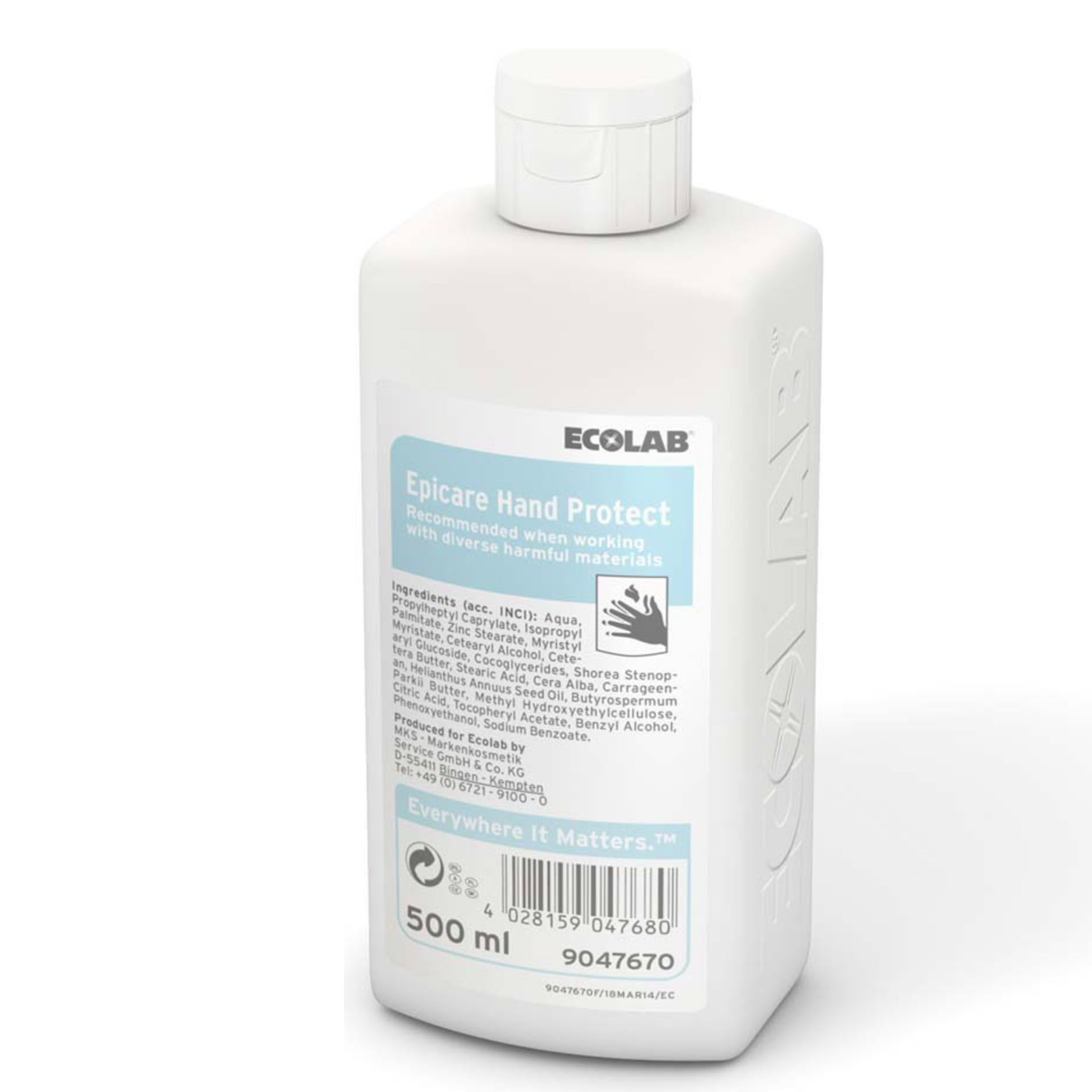 ECOLAB Epicare Hand Protect Hautschutzcreme - 500 ml Flasche