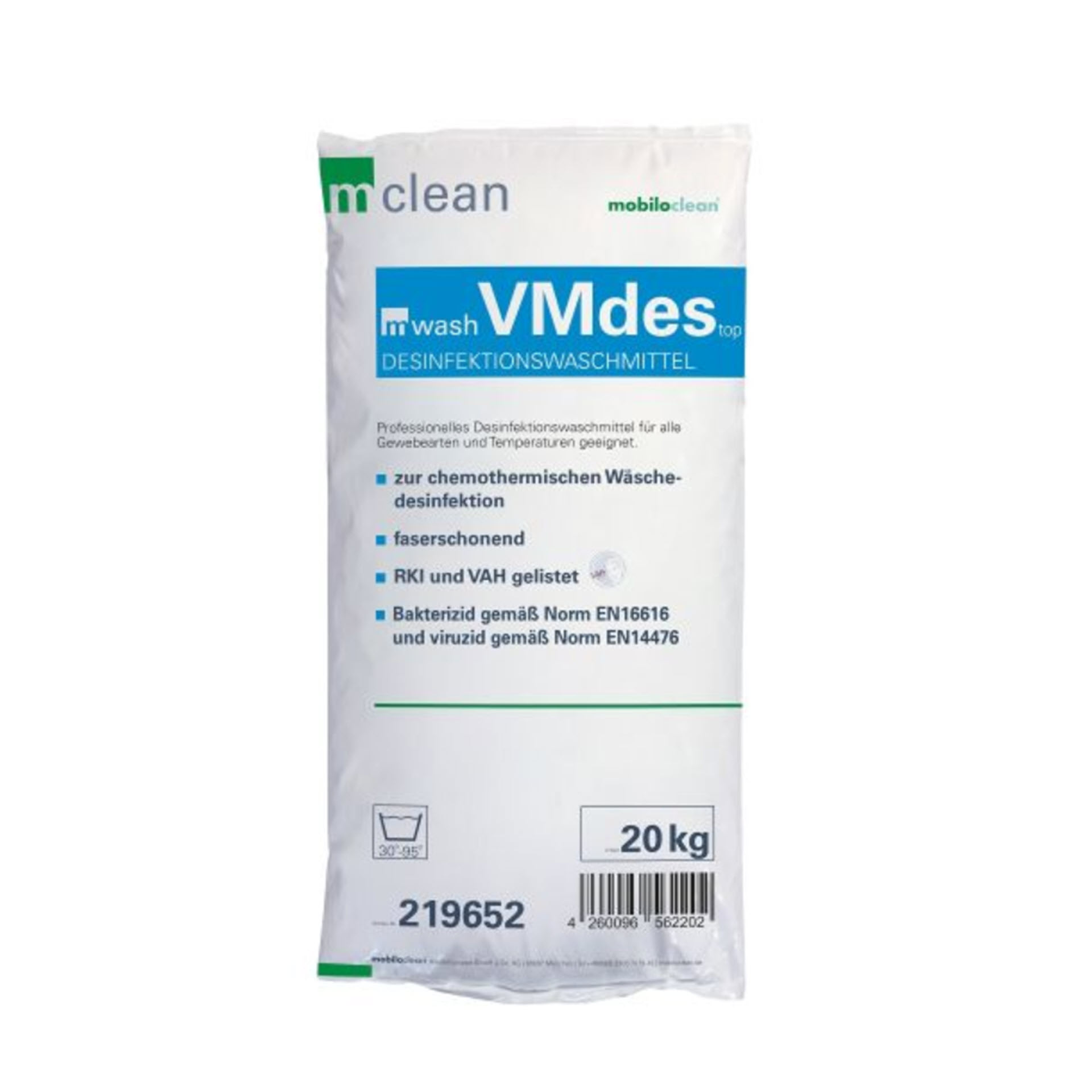Mobiloclean mwash VMdes top Desinfektionswaschmittel 20 kg Sack