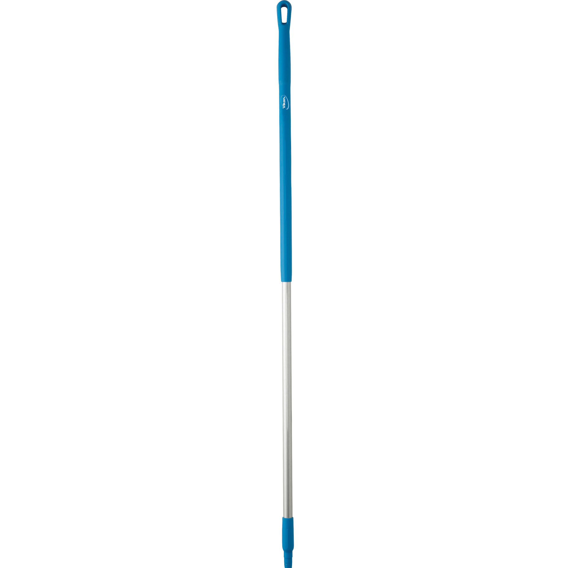 Vikan ergonomischer Aluminiumstiel 29373, 151 cm, mit blauem Griff und Gewinde