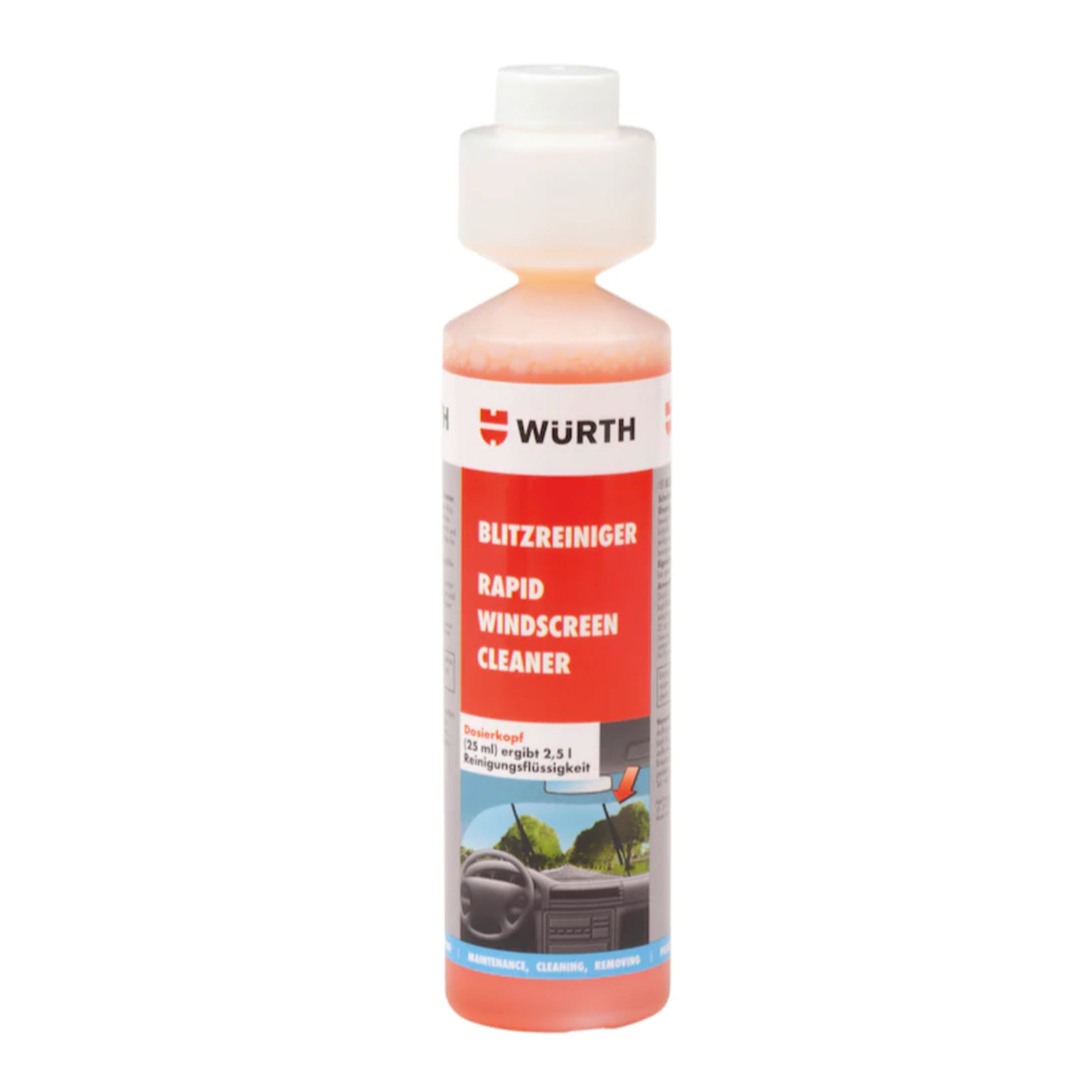 Würth Scheibenreiniger Blitzreiniger TopDos - 250 ml Flasche