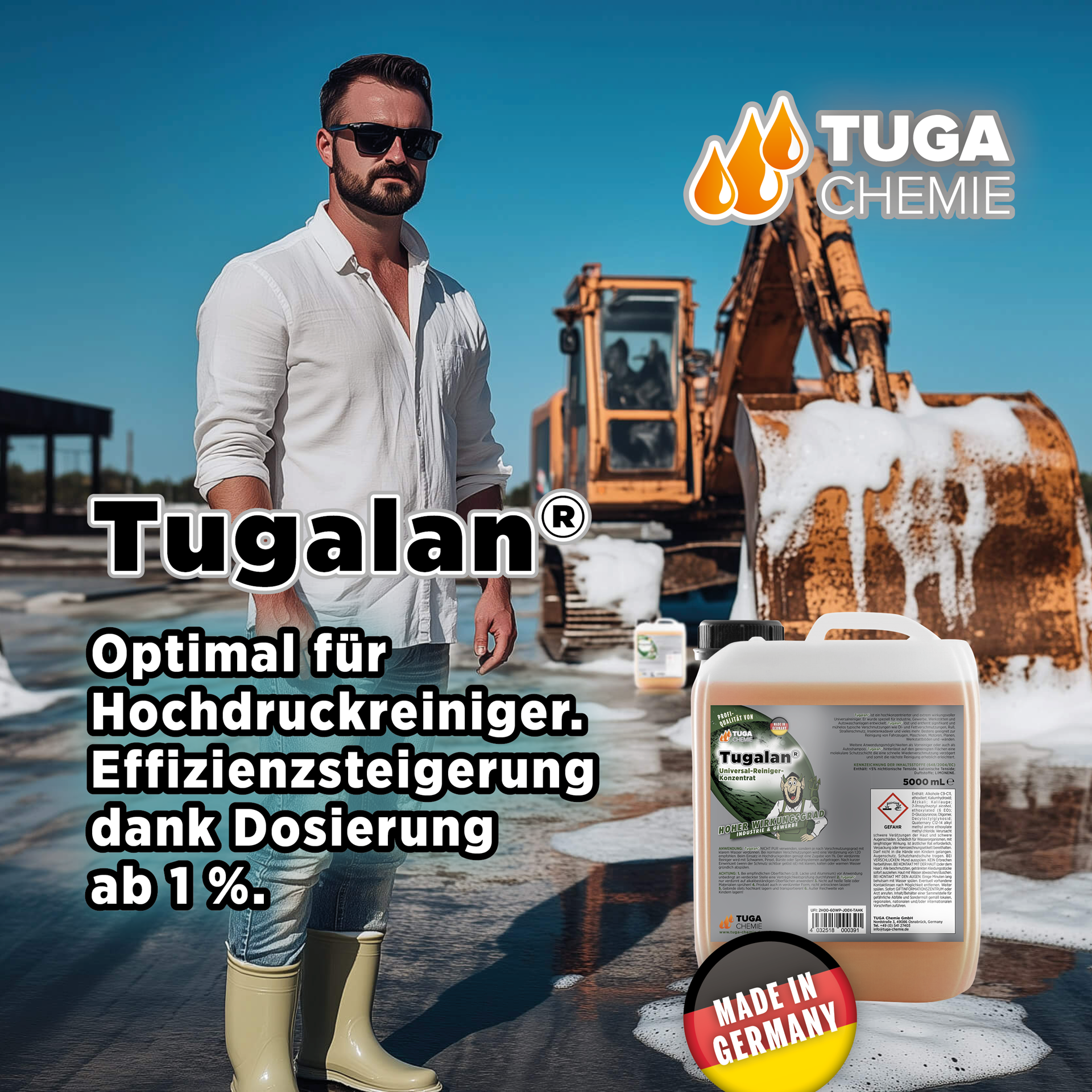 TUGA Chemie Tugalan® Universalreiniger-Konzentrat – 5 Liter