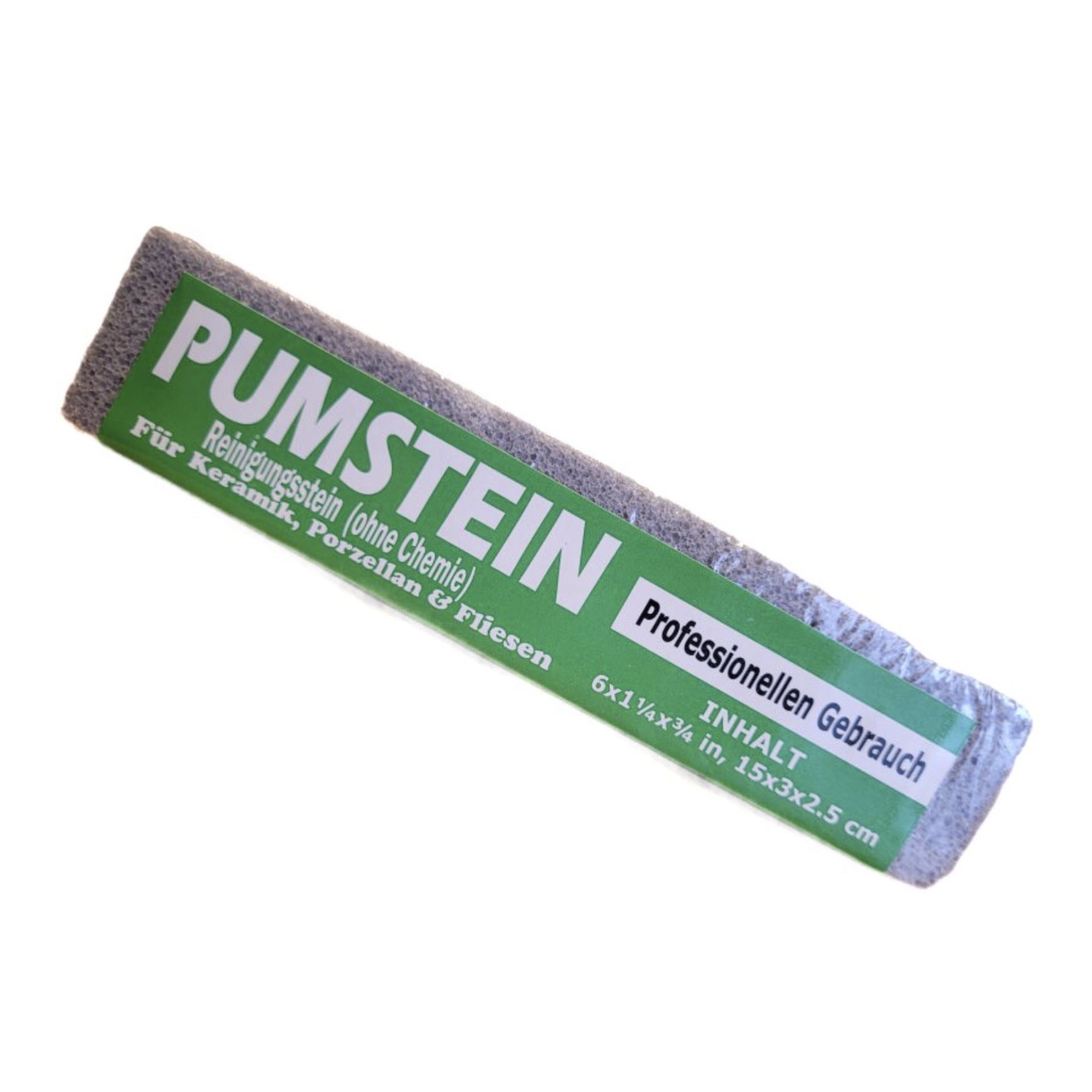 Pumie Scouring Stick / Pumstein Reinigungsstein ca. 30 Gramm für Keramik, Porzellan und Fliesen - ohne Chemie