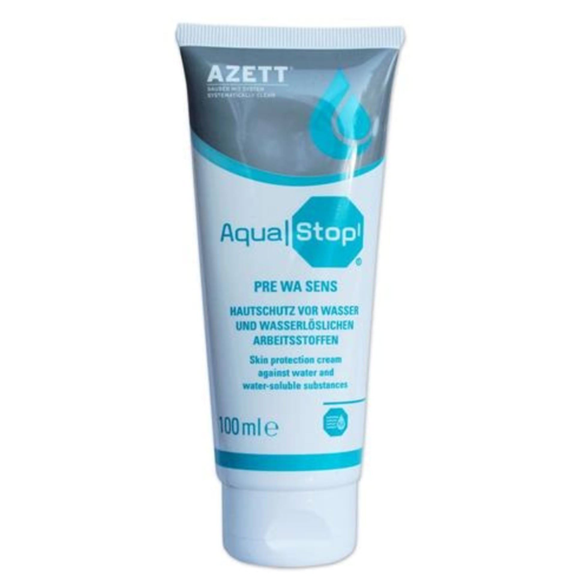 Azett AquaStop / Pre Wa Sens Hautschutzcreme - 100 ml Tube - 915000011