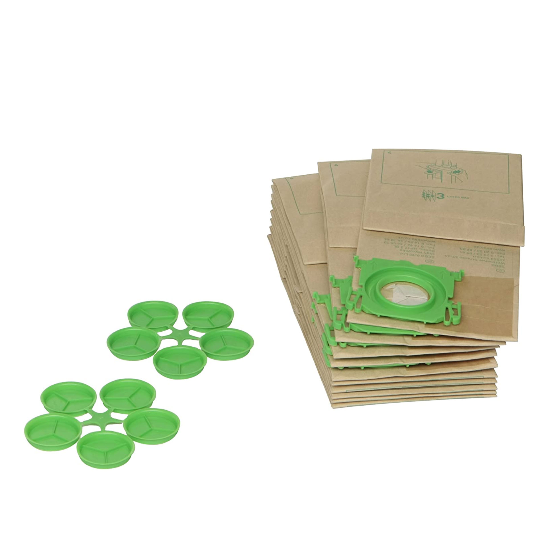 SEBO Papierfiltertüten für Sebo XP 10/20/30 (5093N) - Pack mit 10 Stück