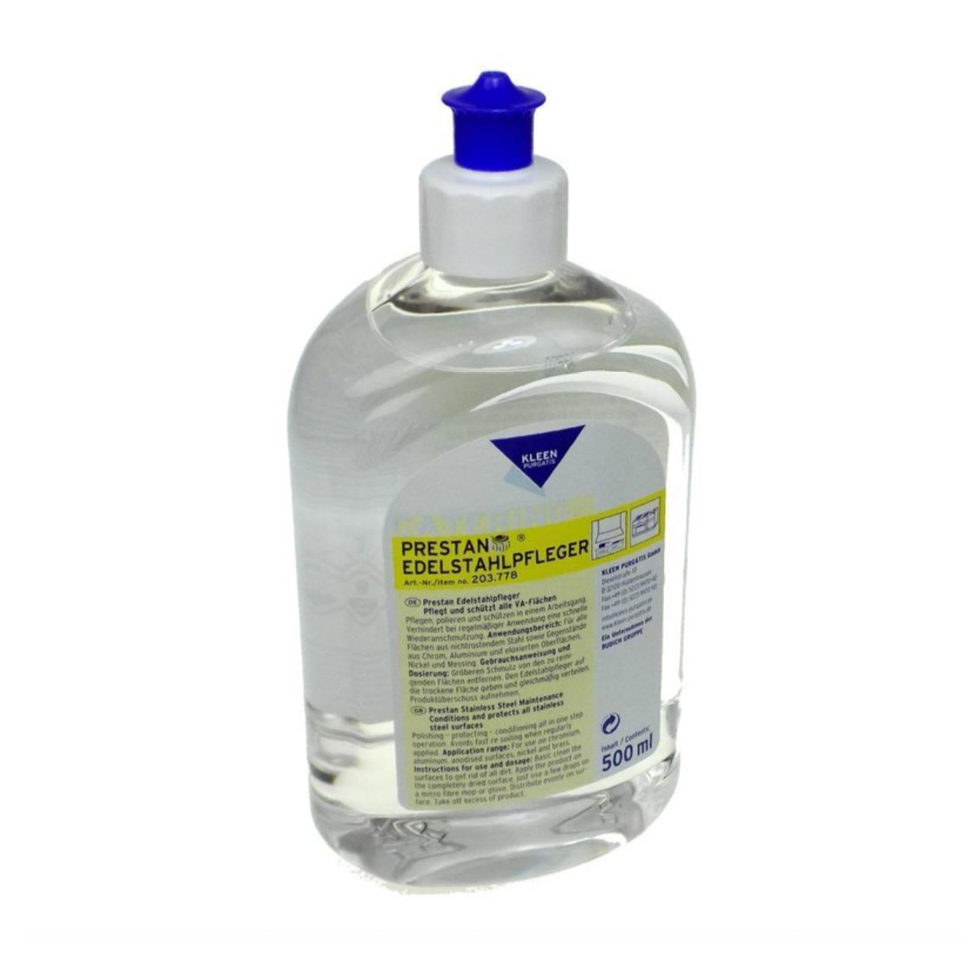 Kleen Purgatis PRESTAN EDELSTAHLPFLEGER - 500 ml Flasche