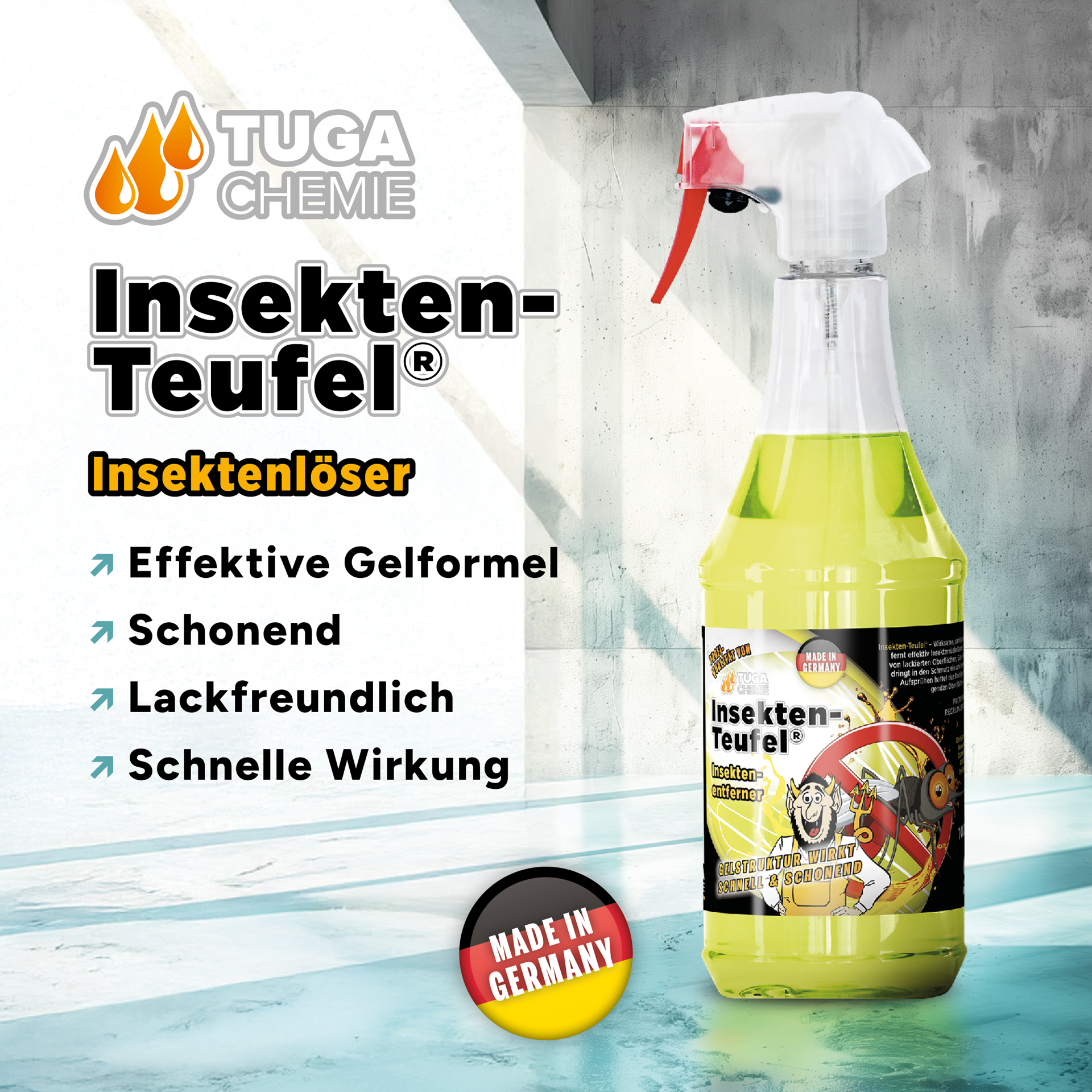 TUGA Chemie Insekten-Teufel® Insektenentferner – 1 L / 5 L