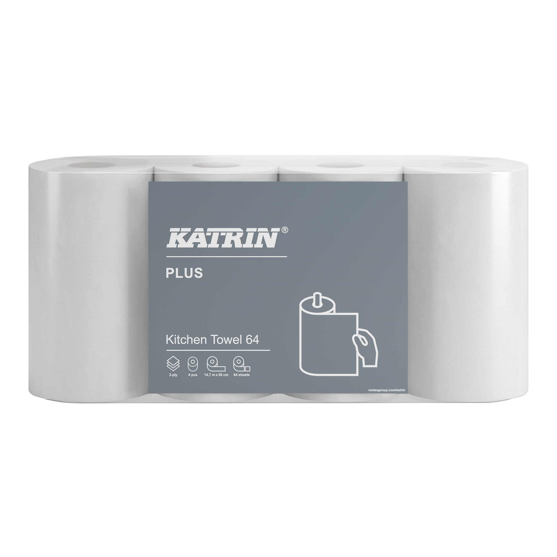 Katrin Plus Kitchen Towel 64 - Küchenrollen - 3-lagig weiß