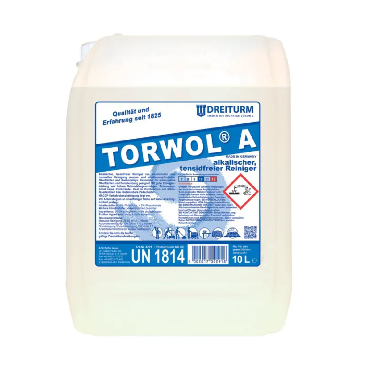 Dreiturm TORWOL® A Intensivreiniger - 10 Liter Kanister