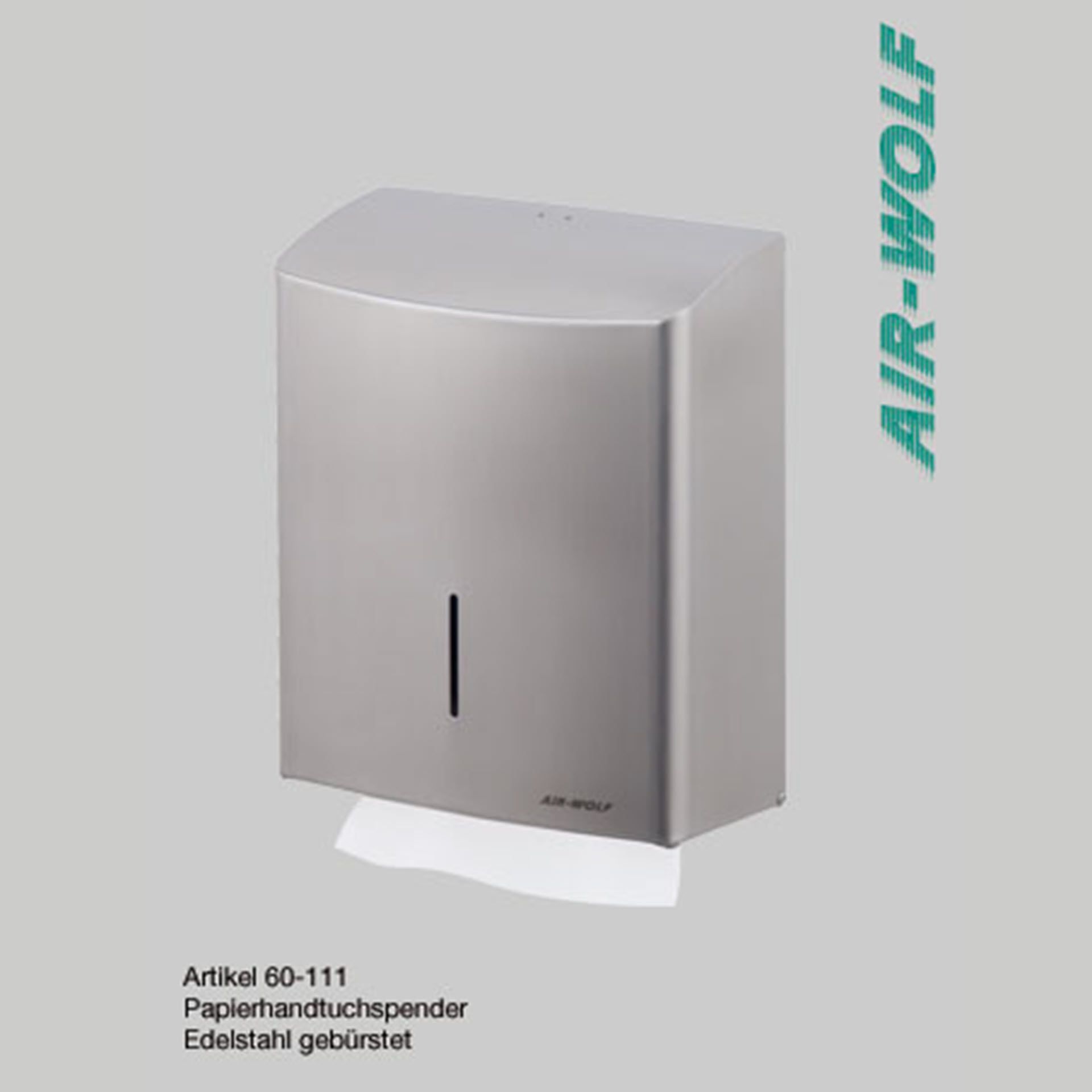 Edelstahl Handtuchspender – Wandmontage, Silber, Für Bis Zu 400 Blatt, Modern Und Wasserdicht!